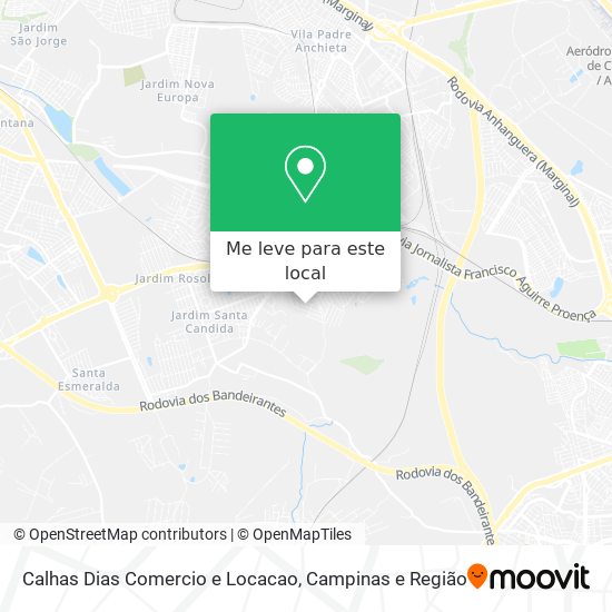 Calhas Dias Comercio e Locacao mapa