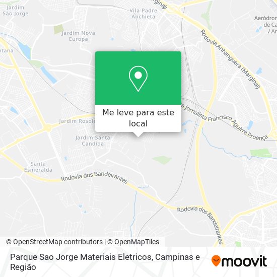 Parque Sao Jorge Materiais Eletricos mapa