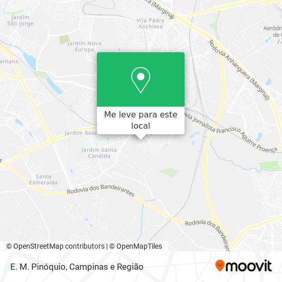 E. M. Pinóquio mapa