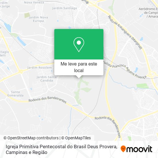 Igreja Primitiva Pentecostal do Brasil Deus Provera mapa