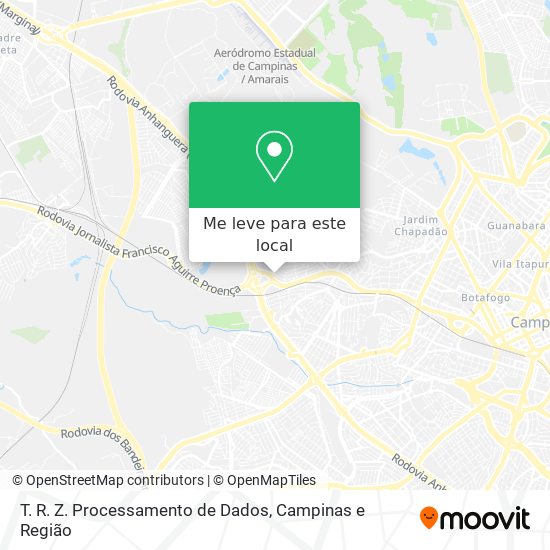 T. R. Z. Processamento de Dados mapa