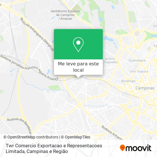 Twr Comercio Exportacao e Representacoes Limitada mapa