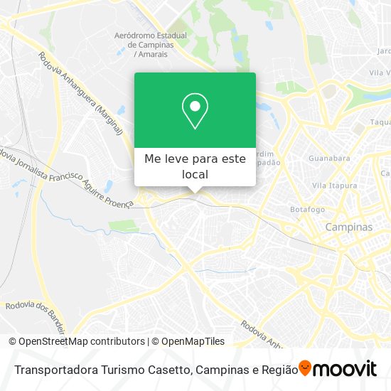 Transportadora Turismo Casetto mapa