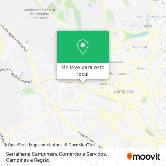 Serralheria Campineira Comercio e Servicos mapa