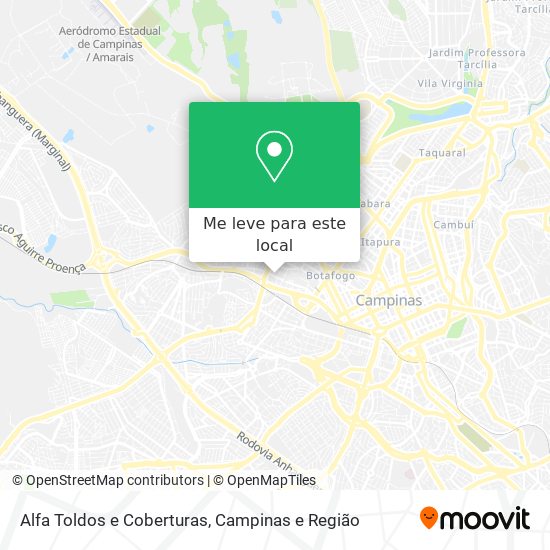 Alfa Toldos e Coberturas mapa