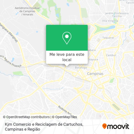 Kjm Comercio e Reciclagem de Cartuchos mapa
