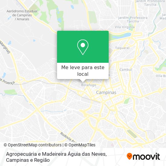 Agropecuária e Madeireira Águia das Neves mapa