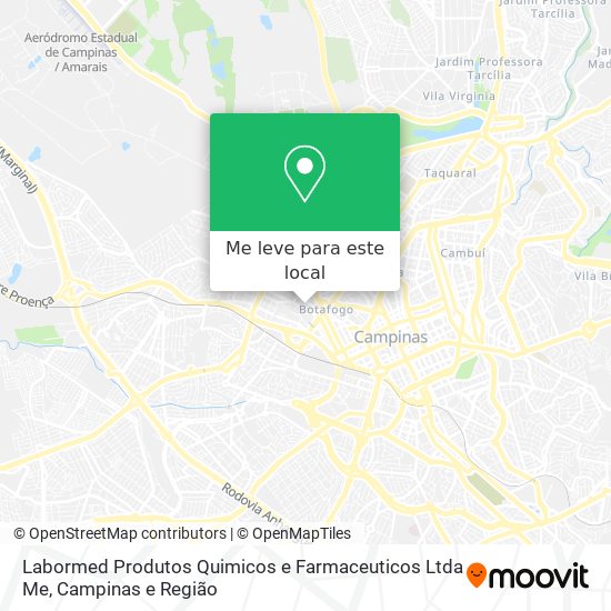 Labormed Produtos Quimicos e Farmaceuticos Ltda Me mapa