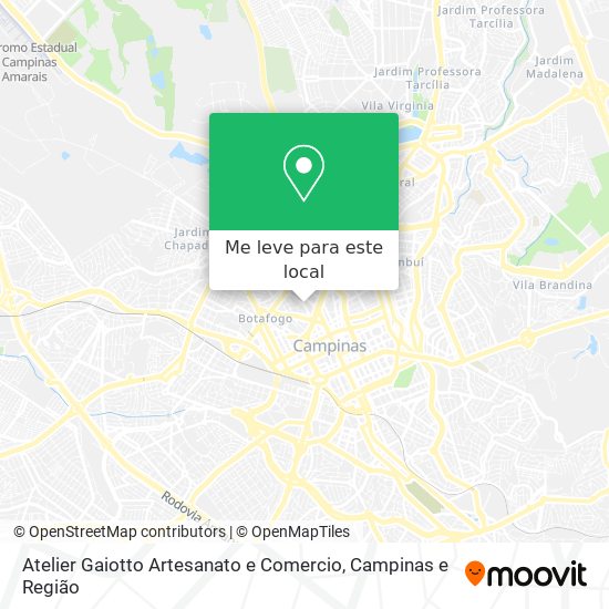 Atelier Gaiotto Artesanato e Comercio mapa