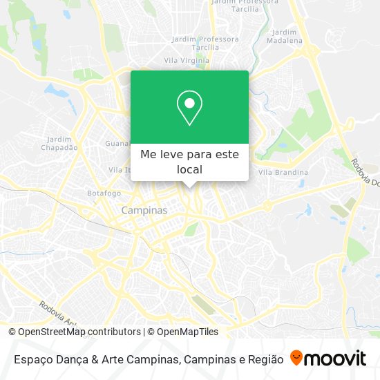 Espaço Dança & Arte Campinas mapa