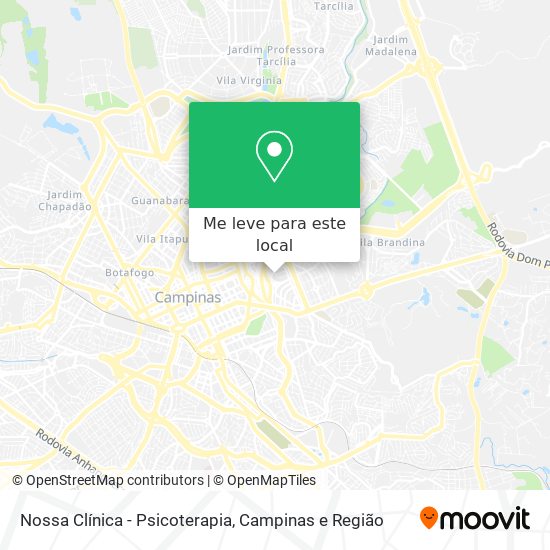Nossa Clínica - Psicoterapia mapa