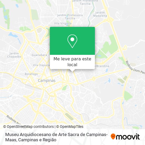 Museu Arquidiocesano de Arte Sacra de Campinas-Maas mapa