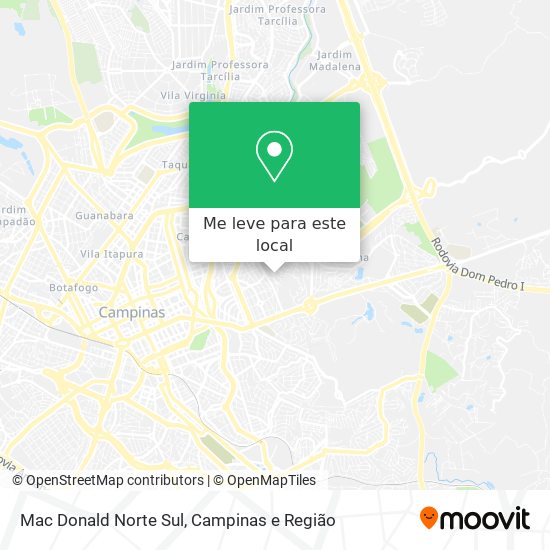 Mac Donald Norte Sul mapa