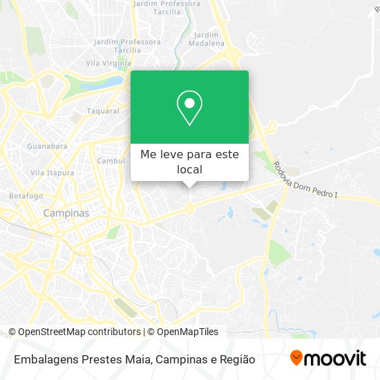 Embalagens Prestes Maia mapa