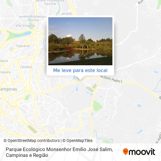 Parque Ecológico Monsenhor Emílio José Salim mapa