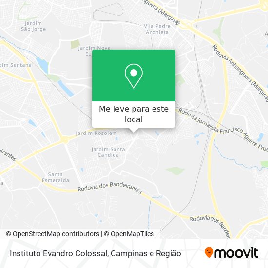 Instituto Evandro Colossal mapa