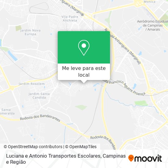 Luciana e Antonio Transportes Escolares mapa