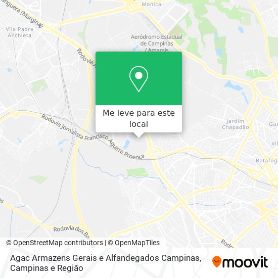 Agac Armazens Gerais e Alfandegados Campinas mapa