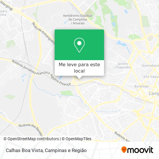 Calhas Boa Vista mapa