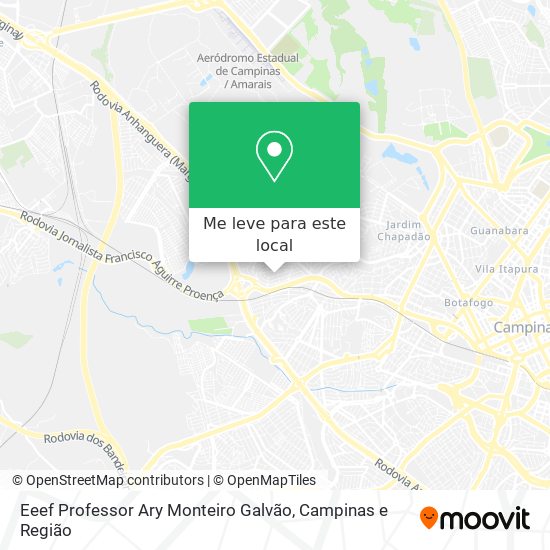 Eeef Professor Ary Monteiro Galvão mapa