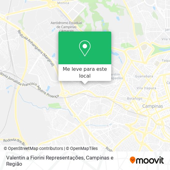Valentin a Fiorini Representações mapa
