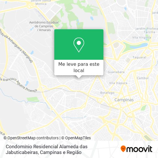 Condomínio Residencial Alameda das Jabuticabeiras mapa