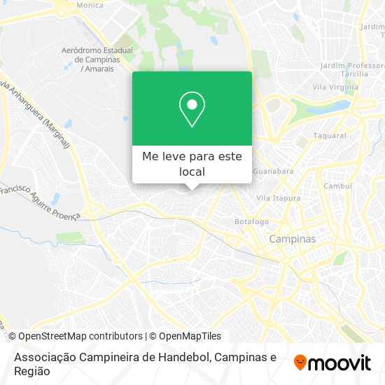 Associação Campineira de Handebol mapa