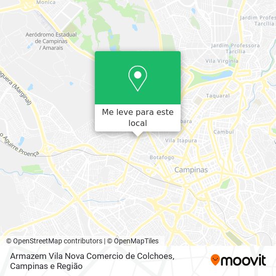 Armazem Vila Nova Comercio de Colchoes mapa