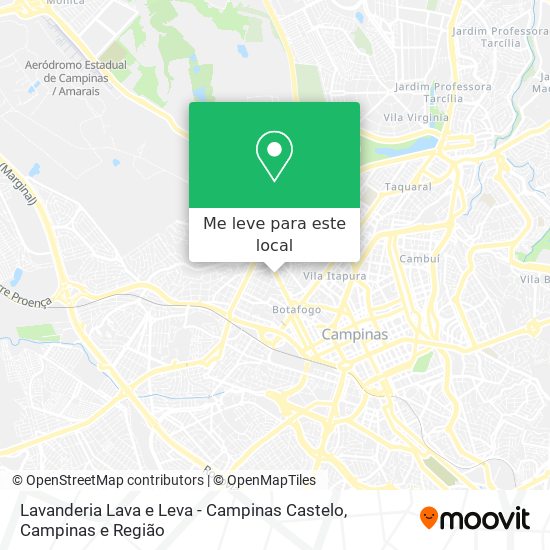Lavanderia Lava e Leva - Campinas Castelo mapa