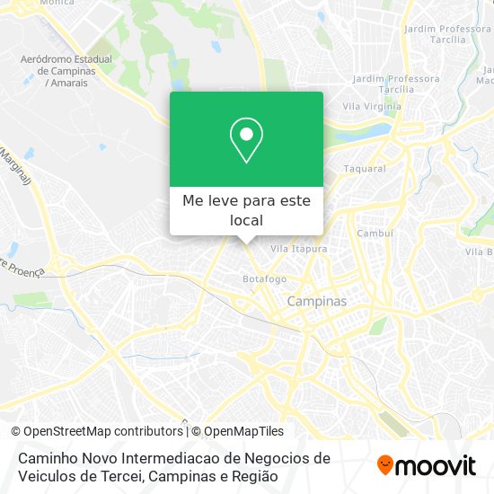 Caminho Novo Intermediacao de Negocios de Veiculos de Tercei mapa