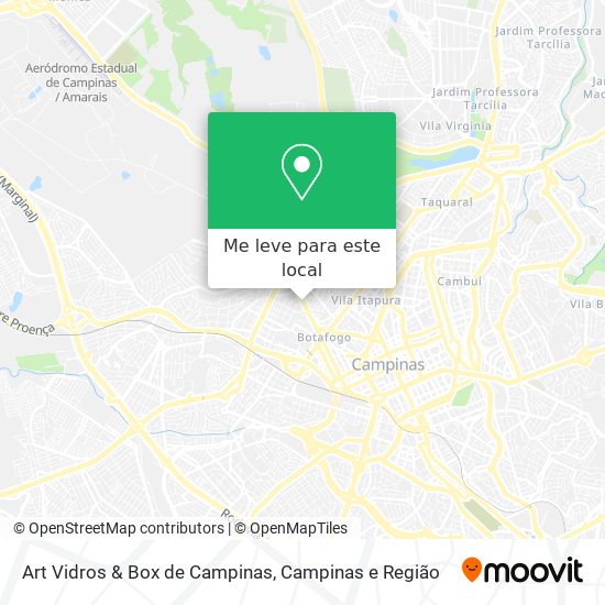 Art Vidros & Box de Campinas mapa