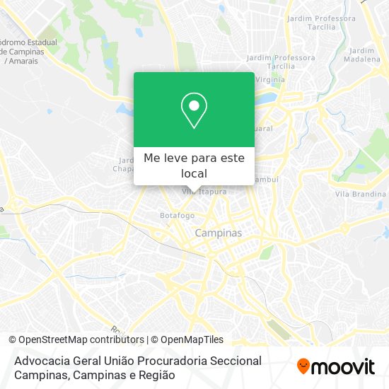 Advocacia Geral União Procuradoria Seccional Campinas mapa