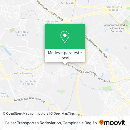 Celnar Transportes Rodoviarios mapa