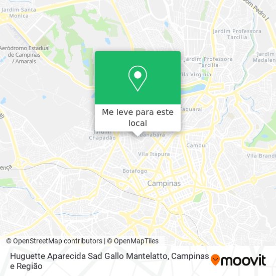 Huguette Aparecida Sad Gallo Mantelatto mapa