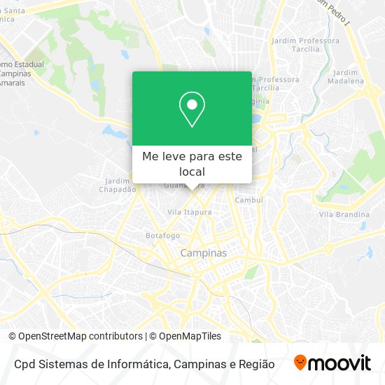 Cpd Sistemas de Informática mapa