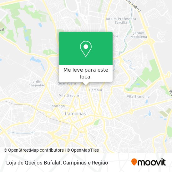Loja de Queijos Bufalat mapa