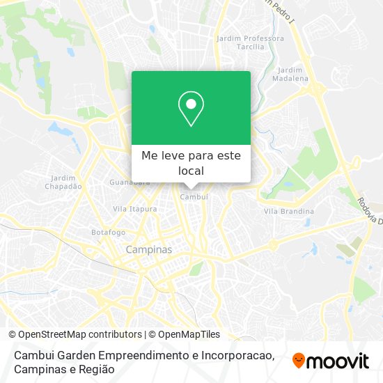 Cambui Garden Empreendimento e Incorporacao mapa