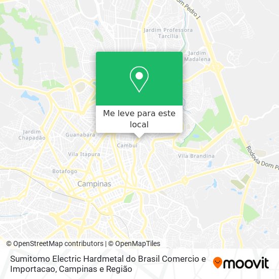 Sumitomo Electric Hardmetal do Brasil Comercio e Importacao mapa