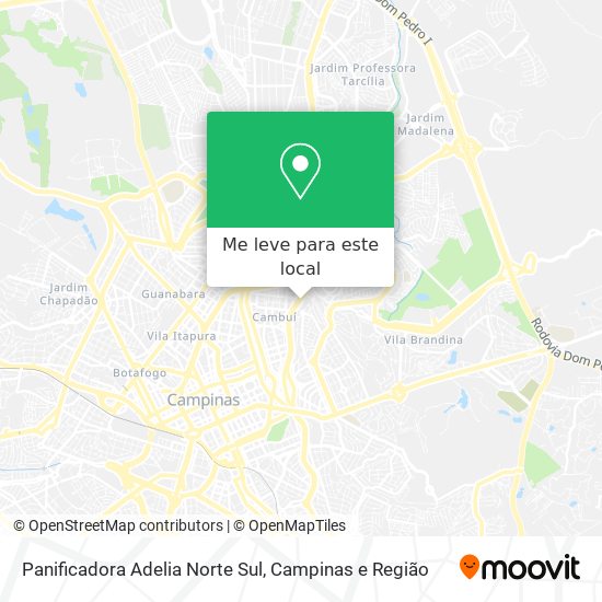 Panificadora Adelia Norte Sul mapa