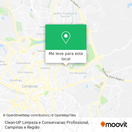 Clean-UP Limpeza e Conservacao Profissional mapa