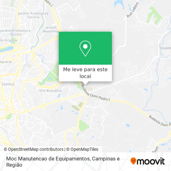 Moc Manutencao de Equipamentos mapa
