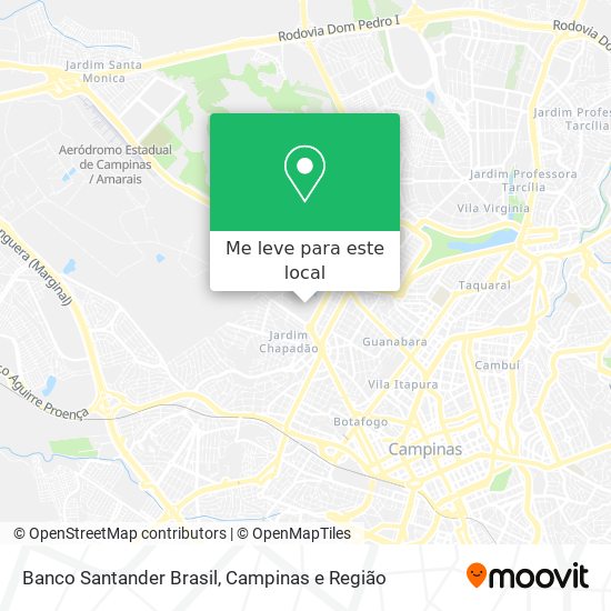 Banco Santander Brasil mapa