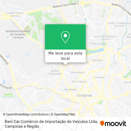 Beni Car Comércio de Importação de Veículos Ltda mapa