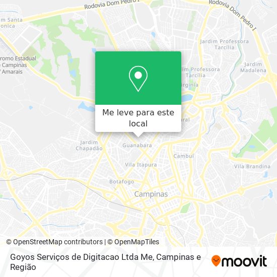 Goyos Serviços de Digitacao Ltda Me mapa