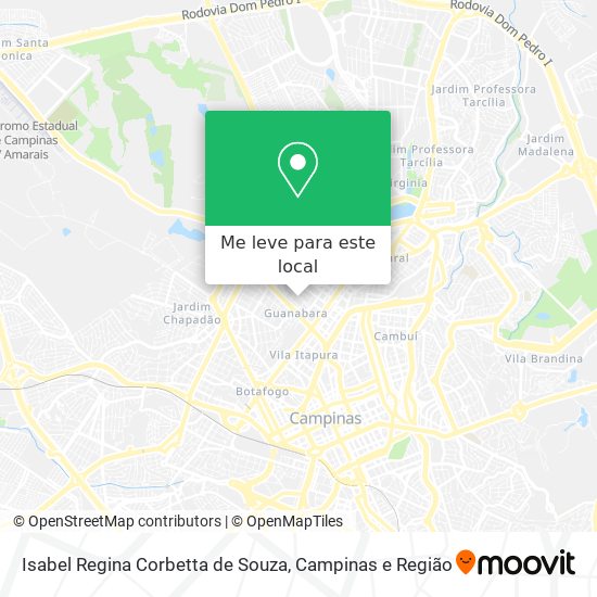 Isabel Regina Corbetta de Souza mapa