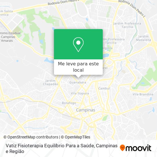 Vatiz Fisioterapia Equilíbrio Para a Saúde mapa