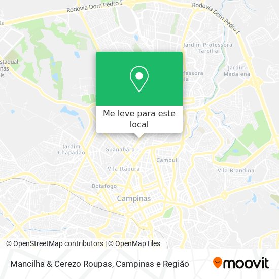 Mancilha & Cerezo Roupas mapa