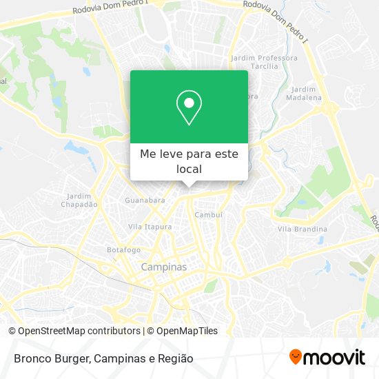 Bronco Burger mapa