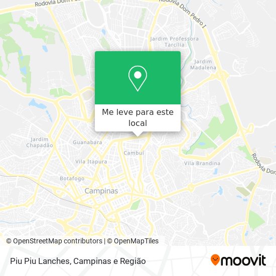 Piu Piu Lanches mapa