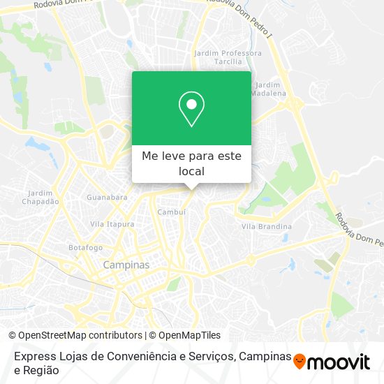 Express Lojas de Conveniência e Serviços mapa